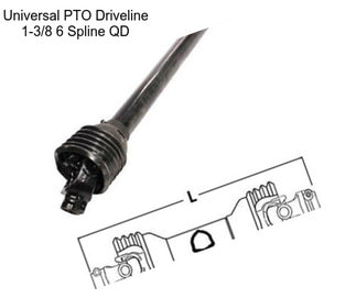 Universal PTO Driveline 1-3/8\