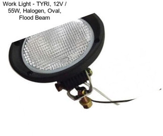 Work Light - TYRI, 12V / 55W, Halogen, Oval, Flood Beam