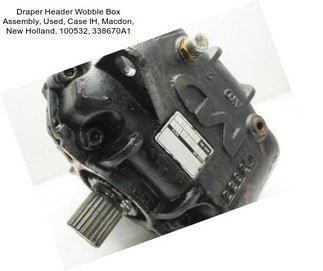 Draper Header Wobble Box Assembly, Used, Case IH, Macdon, New Holland, 100532, 338670A1
