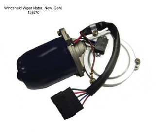 Windshield Wiper Motor, New, Gehl, 138270