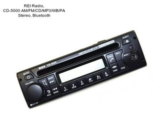 REI Radio, CD-5000 AM/FM/CD/MP3/WB/PA Stereo, Bluetooth