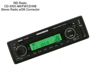 REI Radio, CD-3000 AM/FM/CD/WB Stereo Radio w/D6 Connector