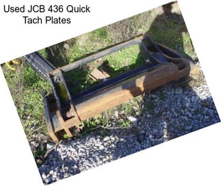 Used JCB 436 Quick Tach Plates