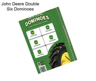 John Deere Double Six Dominoes