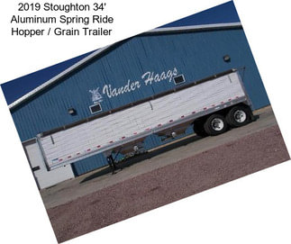 2019 Stoughton 34\' Aluminum Spring Ride Hopper / Grain Trailer