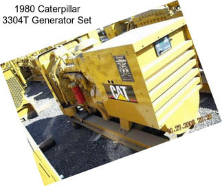 1980 Caterpillar 3304T Generator Set