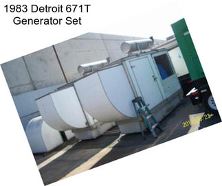 1983 Detroit 671T Generator Set