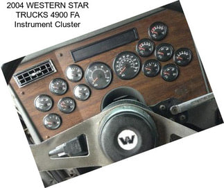 2004 WESTERN STAR TRUCKS 4900 FA Instrument Cluster