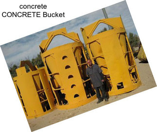 Concrete CONCRETE Bucket