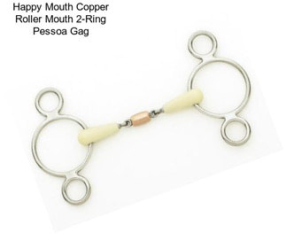 Happy Mouth Copper Roller Mouth 2-Ring Pessoa Gag