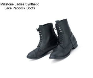 Millstone Ladies Synthetic Lace Paddock Boots