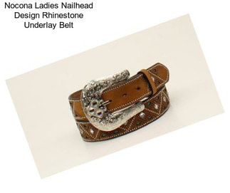 Nocona Ladies Nailhead Design Rhinestone Underlay Belt