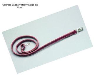 Colorado Saddlery Heavy Latigo Tie Down