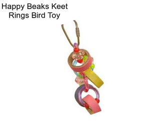 Happy Beaks Keet Rings Bird Toy
