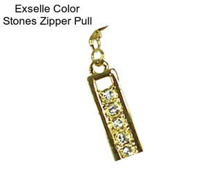 Exselle Color Stones Zipper Pull