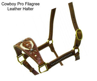 Cowboy Pro Filagree Leather Halter