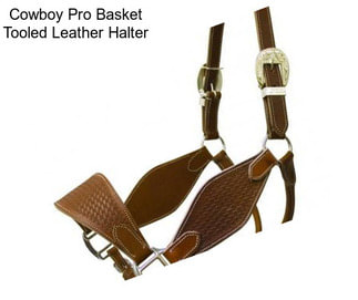 Cowboy Pro Basket Tooled Leather Halter