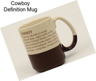 Cowboy Definition Mug