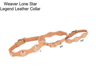 Weaver Lone Star Legend Leather Collar