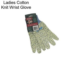 Ladies Cotton Knit Wrist Glove