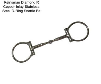 Reinsman Diamond R Copper Inlay Stainless Steel D-Ring Snaffle Bit