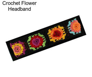 Crochet Flower Headband