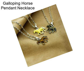 Galloping Horse Pendant Necklace