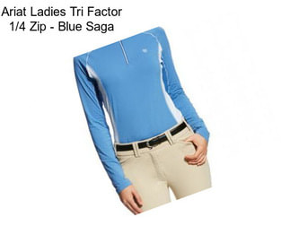 Ariat Ladies Tri Factor 1/4 Zip - Blue Saga