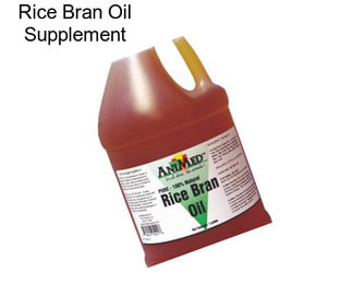 Rice Bran Oil Supplement