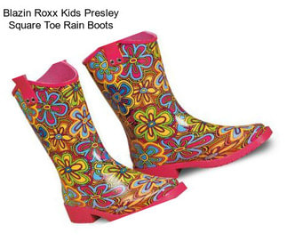 Blazin Roxx Kids Presley Square Toe Rain Boots