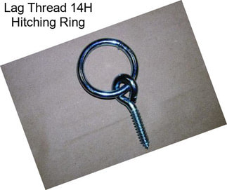 Lag Thread 14H Hitching Ring