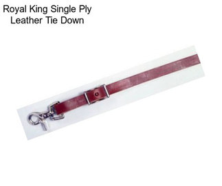 Royal King Single Ply Leather Tie Down