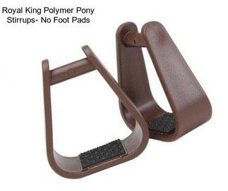 Royal King Polymer Pony Stirrups- No Foot Pads