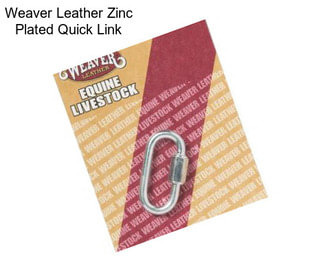 Weaver Leather Zinc Plated Quick Link