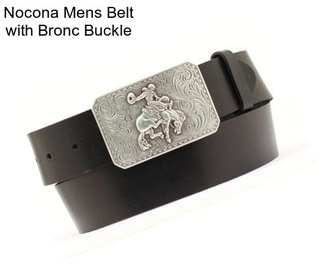 Nocona Mens Belt with Bronc Buckle