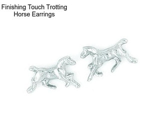 Finishing Touch Trotting Horse Earrings