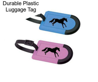 Durable Plastic Luggage Tag