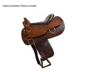 California Saddlery Pleasure Saddle