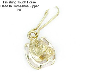 Finishing Touch Horse Head In Horseshoe Zipper Pull