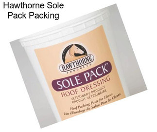 Hawthorne Sole Pack Packing