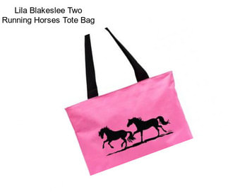 Lila Blakeslee Two Running Horses Tote Bag