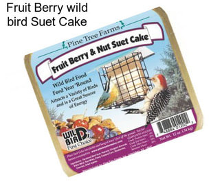 Fruit Berry wild bird Suet Cake