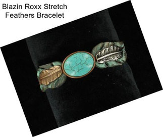 Blazin Roxx Stretch Feathers Bracelet