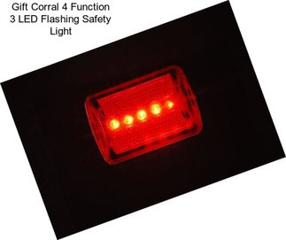 Gift Corral 4 Function 3 LED Flashing Safety Light