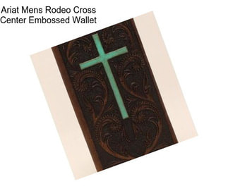 Ariat Mens Rodeo Cross Center Embossed Wallet