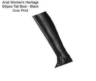 Ariat Women\'s Heritage Ellipse Tall Boot - Black Croc Print