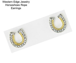 Western Edge Jewelry Horseshoes Rope Earrings