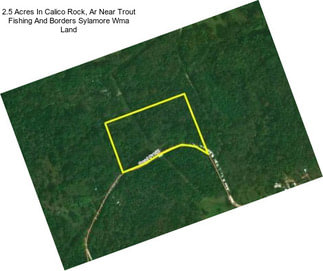 2.5 Acres In Calico Rock, Ar Near Trout Fishing And Borders Sylamore Wma Land