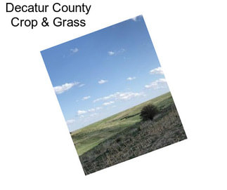 Decatur County Crop & Grass