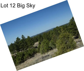 Lot 12 Big Sky